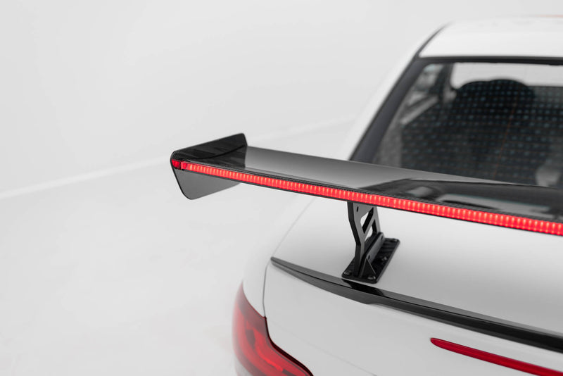 Maxton Design Carbon Spoiler With Internal Brackets Uprights V.2 + LED BMW 1 M E82