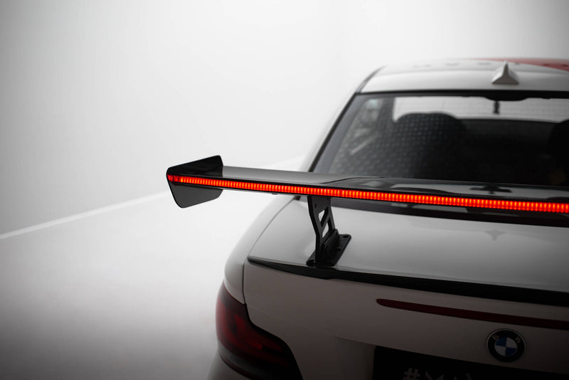 Maxton Design Carbon Spoiler With Internal Brackets Uprights V.2 + LED BMW 1 M E82