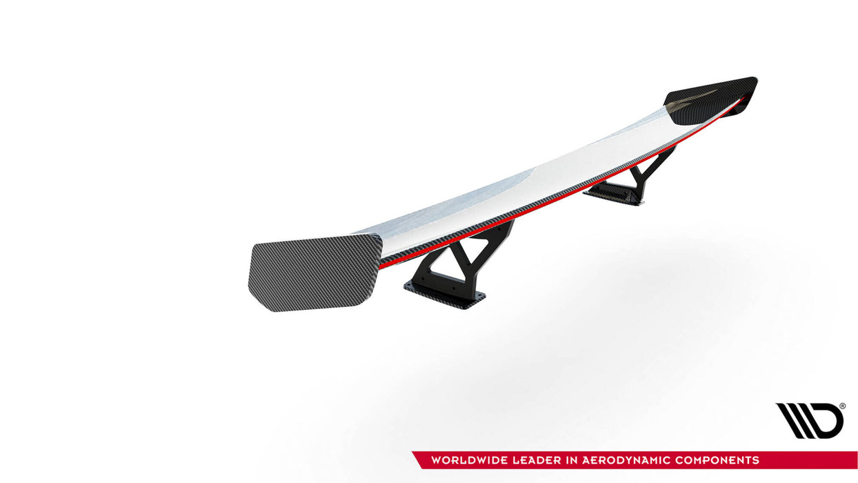 Maxton Design Carbon Spoiler With Internal Brackets Uprights V.2 + LED BMW 1 M E82