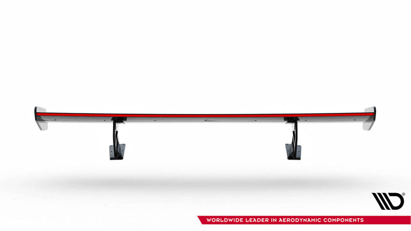 Maxton Design Carbon Spoiler With Internal Brackets Uprights V.2 + LED Porsche 718 Cayman 982c