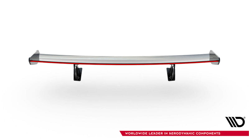 Maxton Design Carbon Spoiler With Internal Brackets Uprights V.2 + LED Porsche 718 Cayman 982c