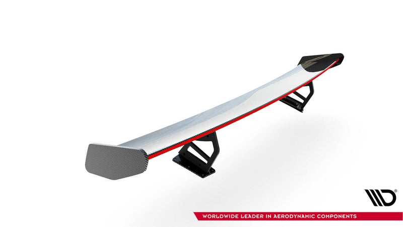 Maxton Design Carbon Spoiler With Internal Brackets Uprights V.2 + LED Porsche 718 Cayman 982c