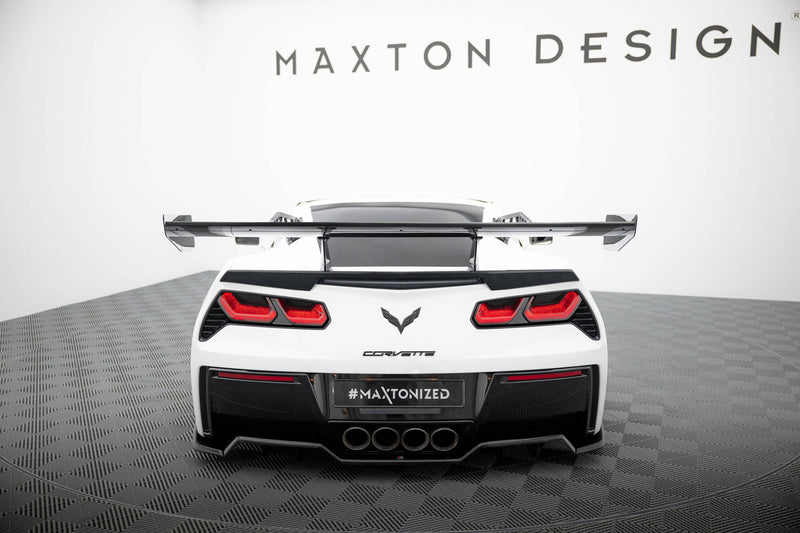 Maxton Design Carbon Spoiler With Upper Swan Mounting  Chevrolet Corvette Stingray / Grand Sport C7