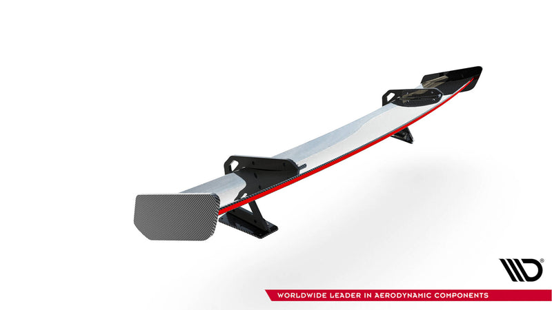 Maxton Design Carbon Spoiler With Upper Swan Mounting + LED Audi A5 / A5 S-Line / S5 / RS5 Coupe F5 / F5 Facelift