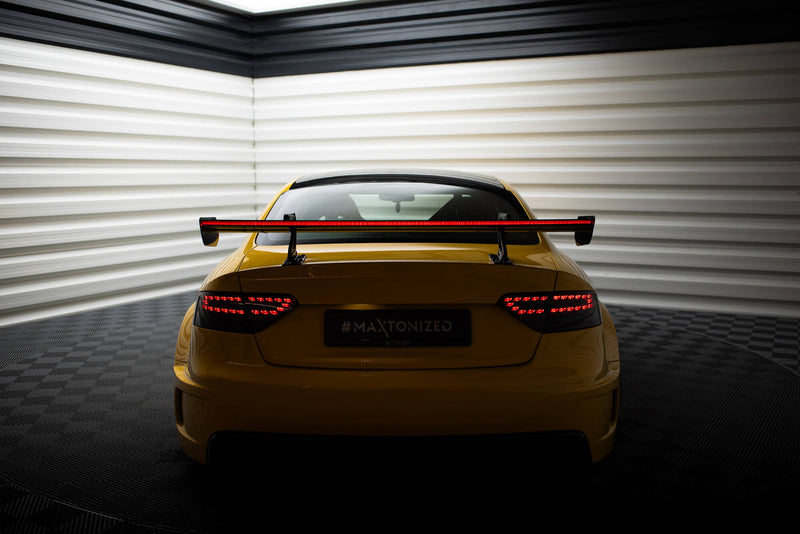 Maxton Design Carbon Spoiler With Upper Swan Mounting + LED Audi A5 Coupe 8T