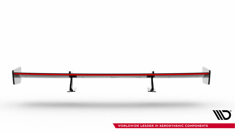 Maxton Design Carbon Spoiler With Upper Swan Mounting + LED Audi A5 Coupe 8T