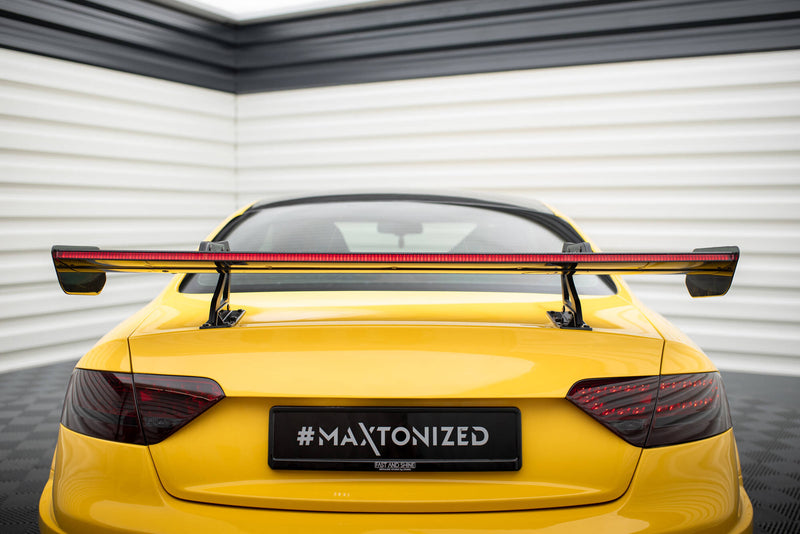 Maxton Design Carbon Spoiler With Upper Swan Mounting + LED Audi A5 Coupe 8T