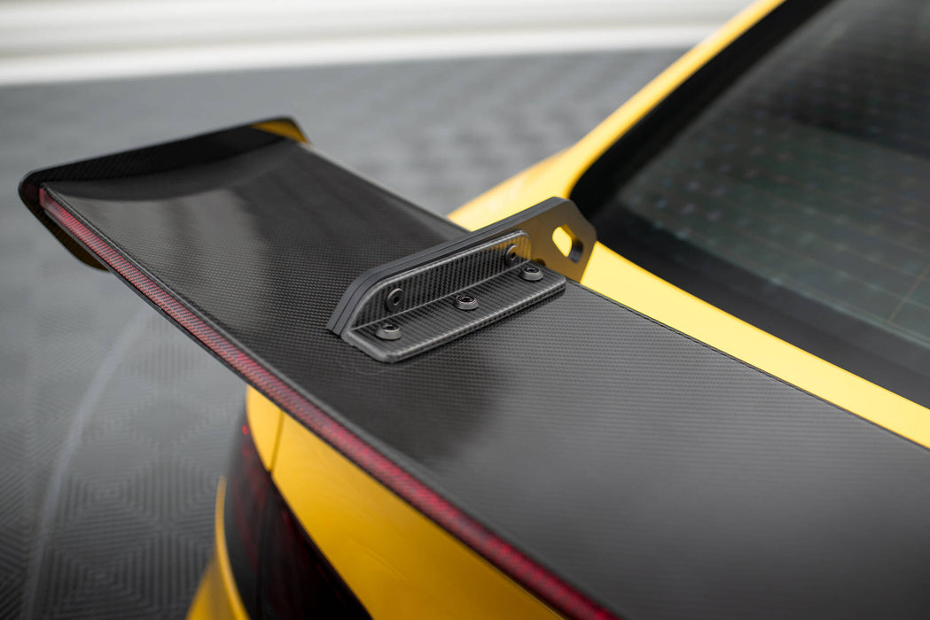 Maxton Design Carbon Spoiler With Upper Swan Mounting + LED Audi A5 Coupe 8T