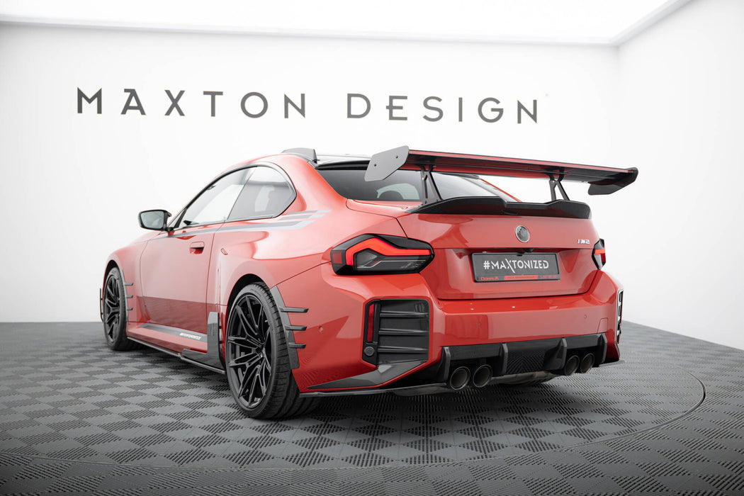 Maxton Design Carbon Spoiler With Upper Swan Mounting + LED BMW M2 G87