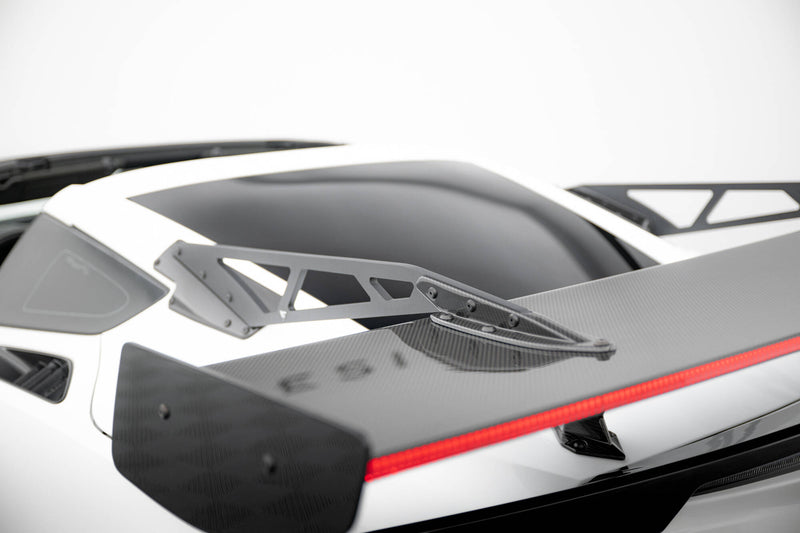 Maxton Design Carbon Spoiler With Upper Swan Mounting + LED Chevrolet Corvette Stingray / Grand Sport C7