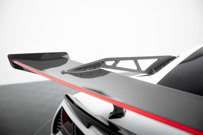 Maxton Design Carbon Spoiler With Upper Swan Mounting + LED Chevrolet Corvette Stingray / Grand Sport C7