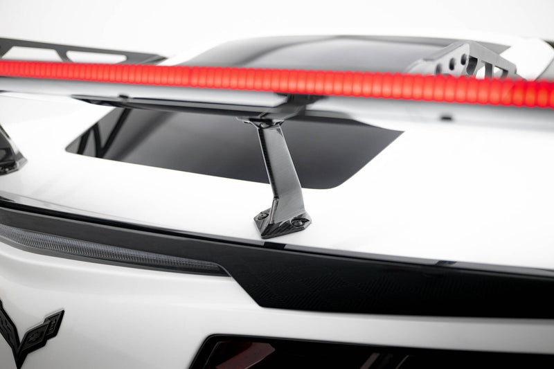 Maxton Design Carbon Spoiler With Upper Swan Mounting + LED Chevrolet Corvette Stingray / Grand Sport C7