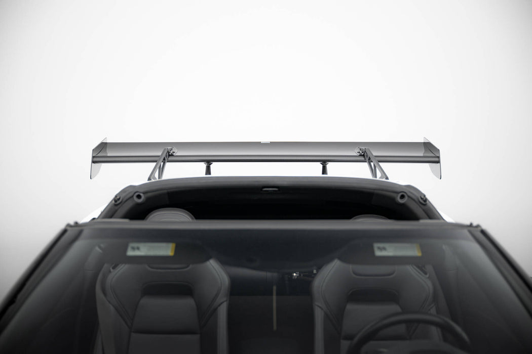 Maxton Design Carbon Spoiler With Upper Swan Mounting + LED Chevrolet Corvette Stingray / Grand Sport C7