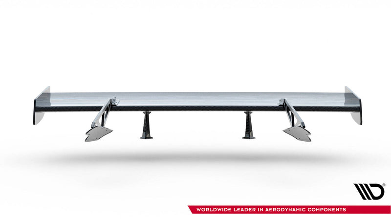 Maxton Design Carbon Spoiler With Upper Swan Mounting + LED Chevrolet Corvette Stingray / Grand Sport C7