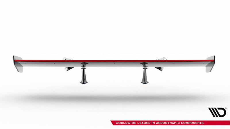 Maxton Design Carbon Spoiler With Upper Swan Mounting + LED Chevrolet Corvette Stingray / Grand Sport C7