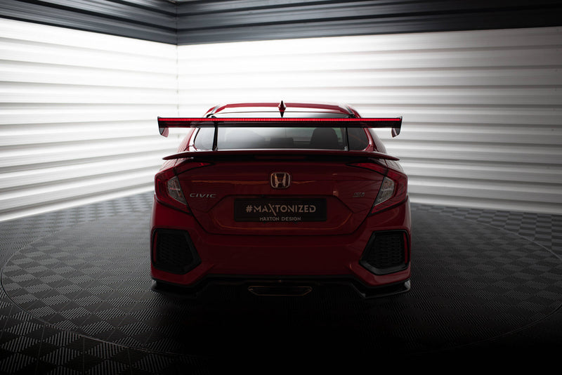 Maxton Design Carbon Spoiler With Upper Swan Mounting + LED Honda Civic SI Mk10
