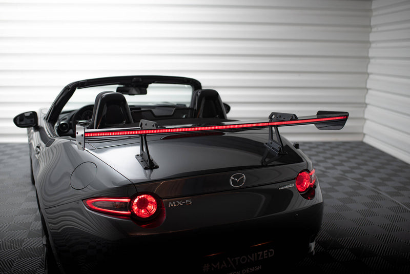 Maxton Design Carbon Spoiler With Upper Swan Mounting + LED Mazda MX-5 ND (Mk4)