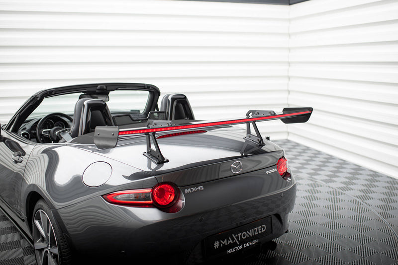 Maxton Design Carbon Spoiler With Upper Swan Mounting + LED Mazda MX-5 ND (Mk4)