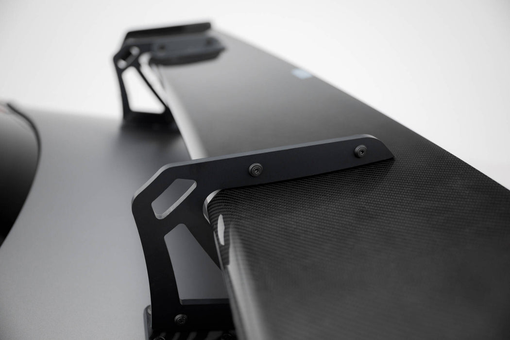Maxton Design Carbon Spoiler With Upper Swan Mounting + LED Mercedes-Benz CLA Coupe C118 / C118 Facelift
