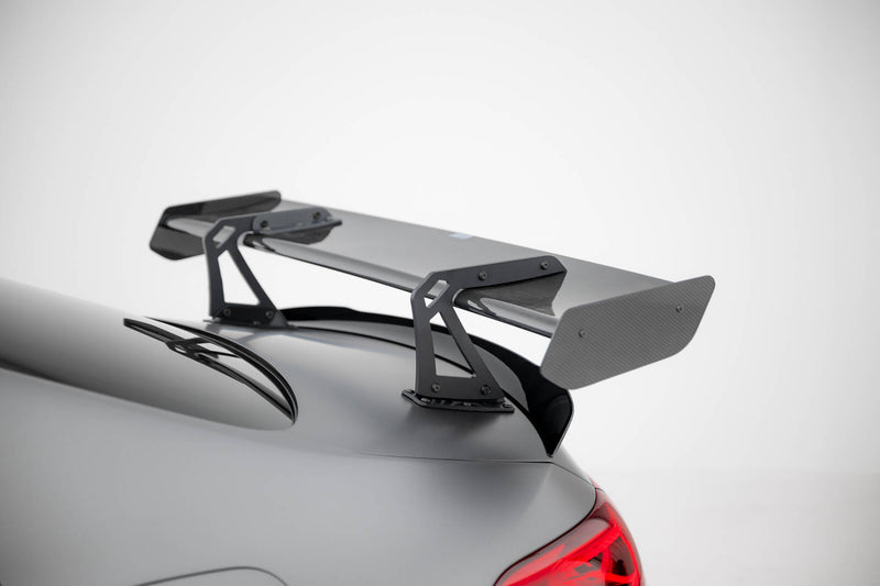 Maxton Design Carbon Spoiler With Upper Swan Mounting + LED Mercedes-Benz CLA Coupe C118 / C118 Facelift