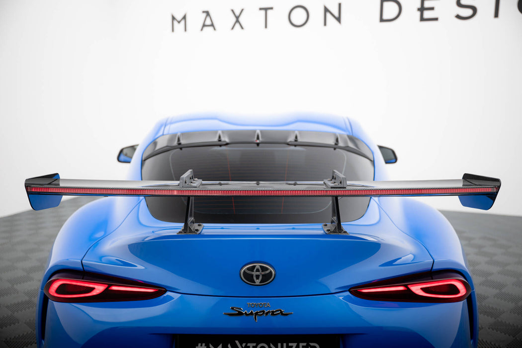 Maxton Design Carbon Spoiler With Upper Swan Mounting + LED Toyota Supra Mk5