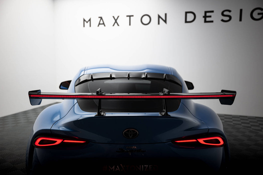 Maxton Design Carbon Spoiler With Upper Swan Mounting + LED Toyota Supra Mk5