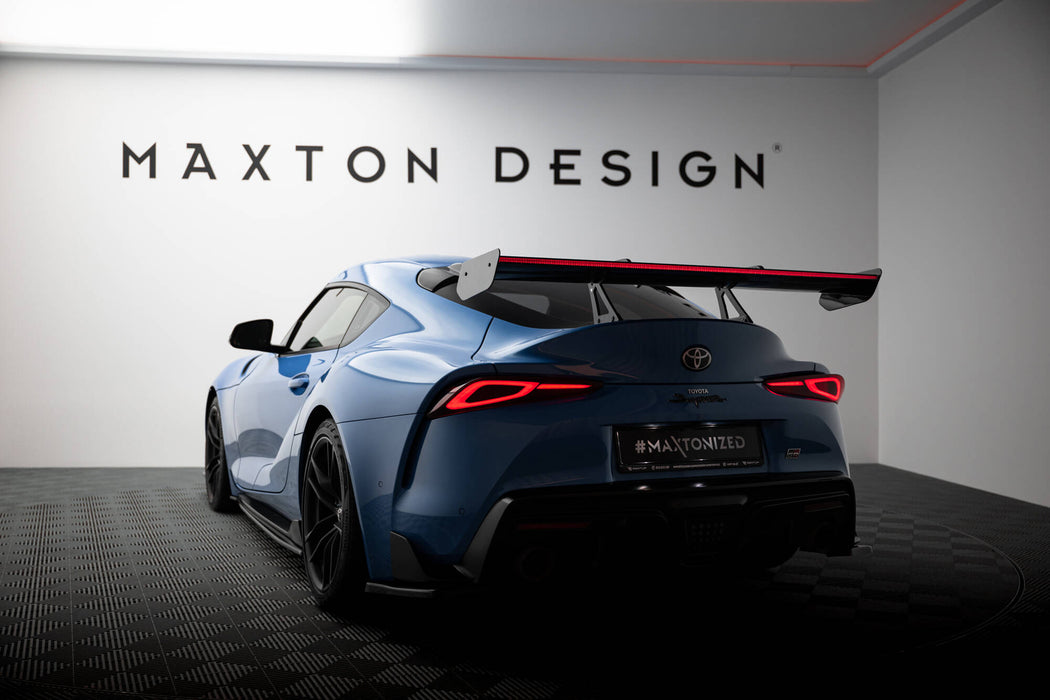 Maxton Design Carbon Spoiler With Upper Swan Mounting + LED Toyota Supra Mk5