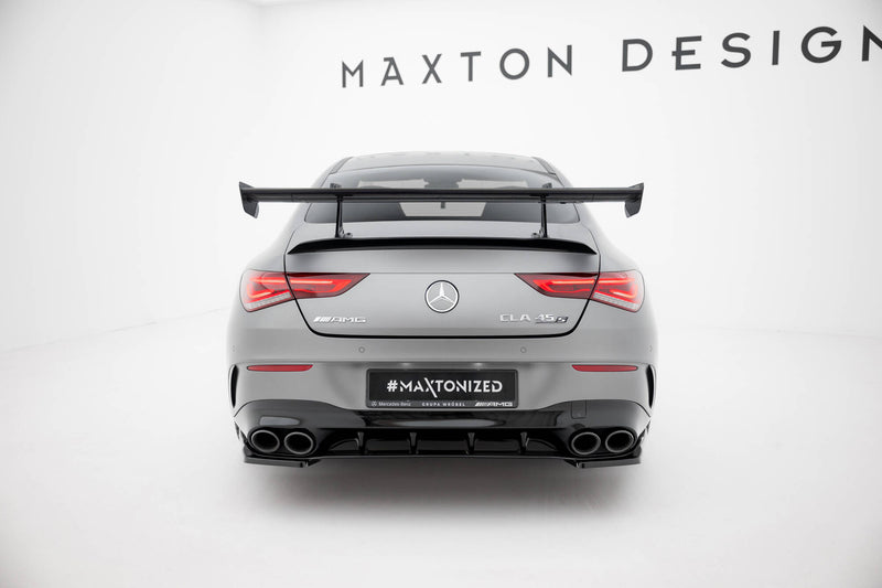 Maxton Design Carbon Spoiler With Upper Swan Mounting  Mercedes-Benz CLA Coupe C118 / C118 Facelift
