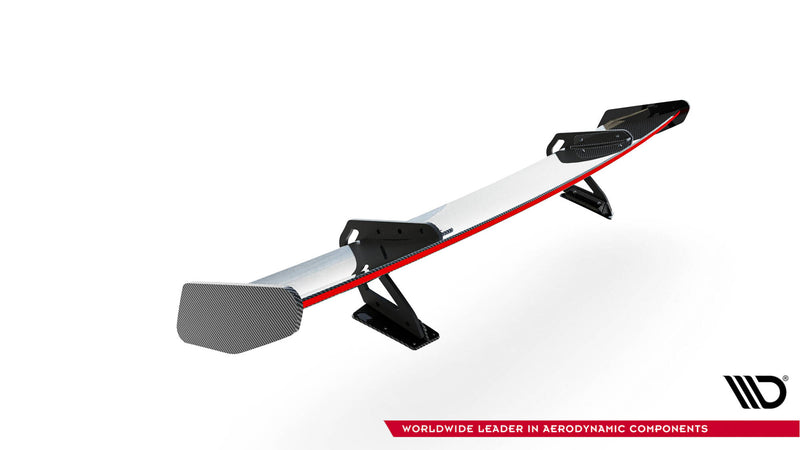 Maxton Design Carbon Spoiler With Upper Swan Mounting V.1 + LED Porsche 718 Cayman 982c