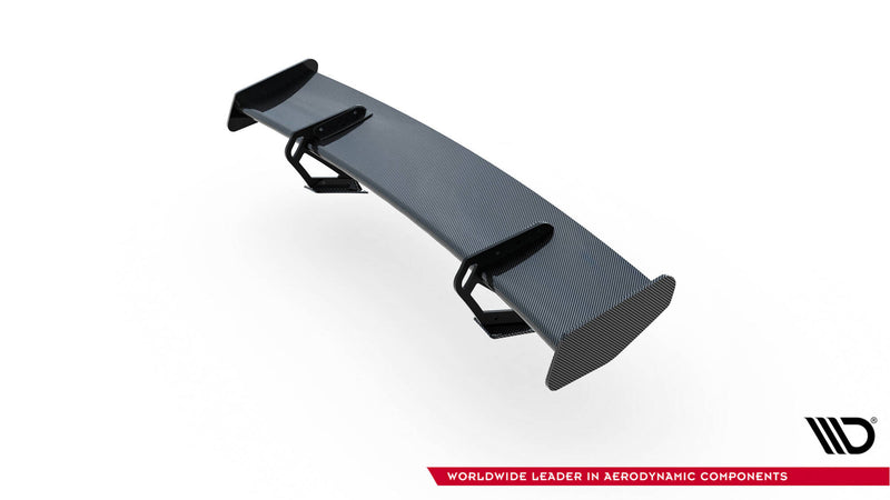 Maxton Design Carbon Spoiler With Upper Swan Mounting V.1 + LED Porsche 718 Cayman 982c