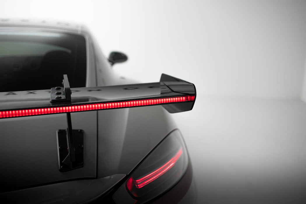Maxton Design Carbon Spoiler With Upper Swan Mounting V.1 + LED Porsche 718 Cayman 982c
