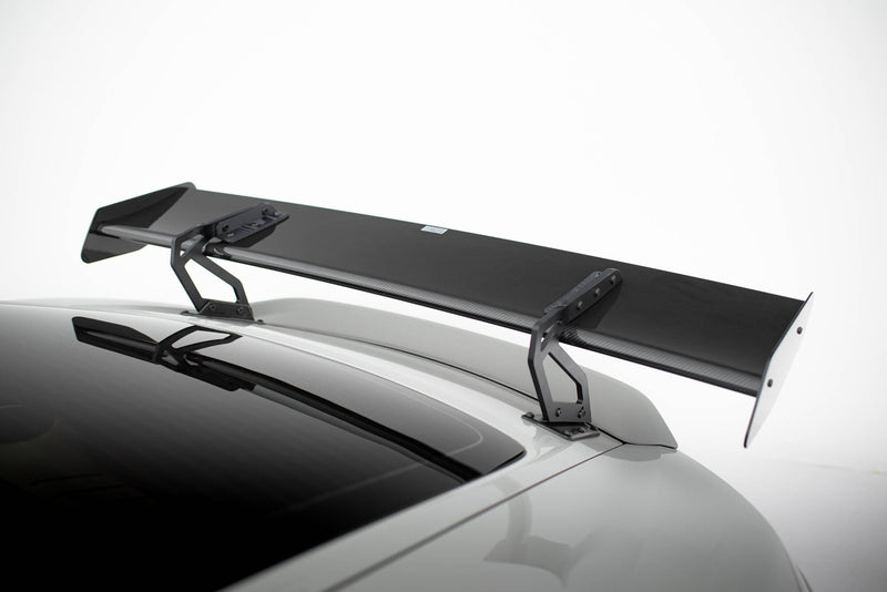 Maxton Design Carbon Spoiler With Upper Swan Mounting V.2 + LED Porsche 718 Cayman 982c