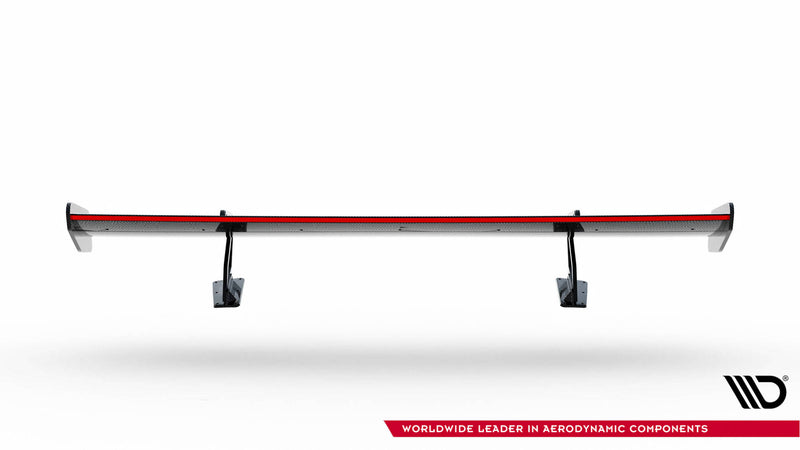 Maxton Design Carbon Spoiler With Upper Swan Mounting V.2 + LED Porsche 718 Cayman 982c