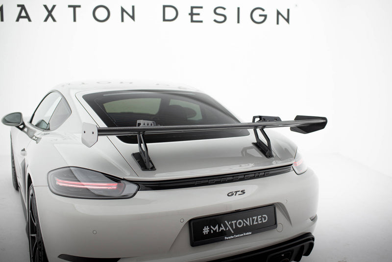 Maxton Design Carbon Spoiler With Upper Swan Mounting  V.2 Porsche 718 Cayman 982c