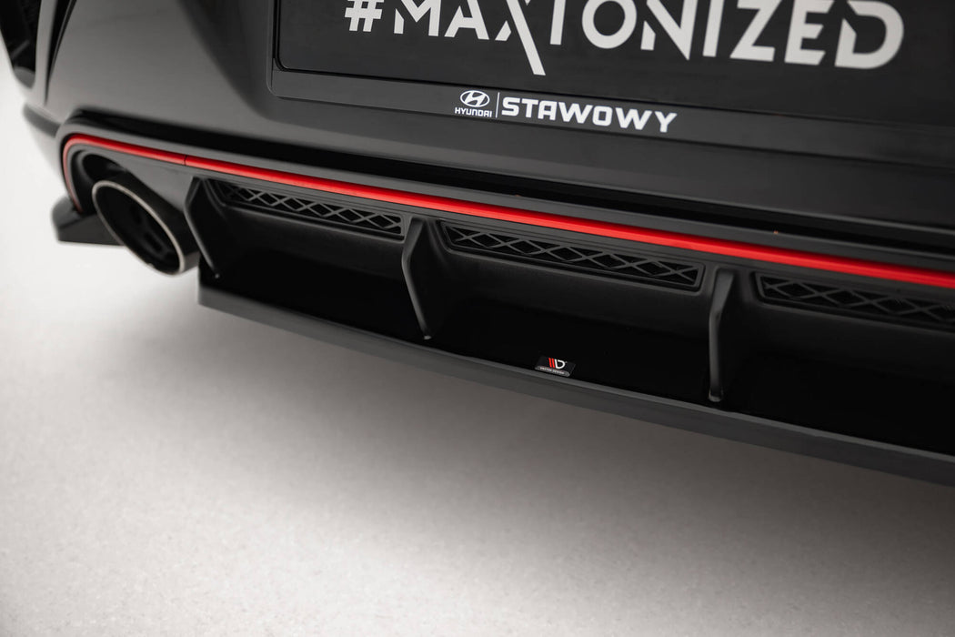 Maxton Design Zentrale Hinten Splitter Hyundai Veloster N Mk2