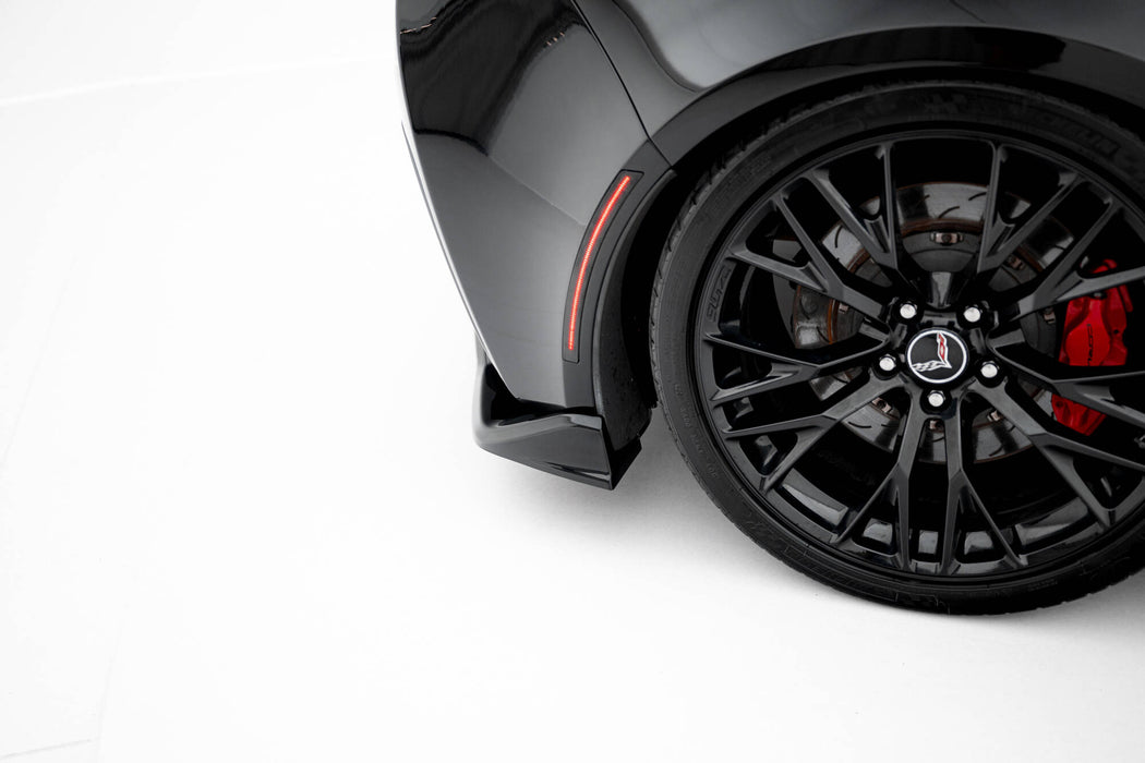 Maxton Design Zentrale Hinten Splitter (mit einem vertikalem balken) Chevrolet Corvette Z06 C7