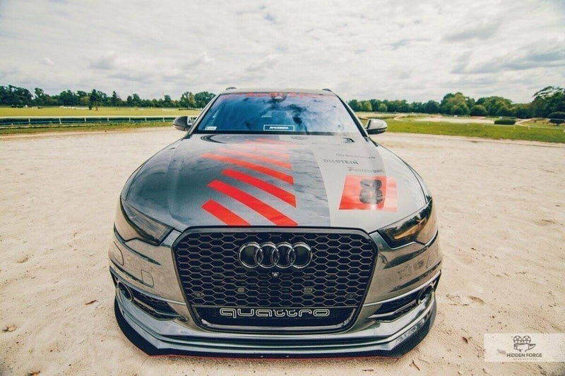 Maxton Design FRONT SPORT DIFFUSOR AUDI A6 C7 S-LINE (2 SPLITTER = 1 SATZ)