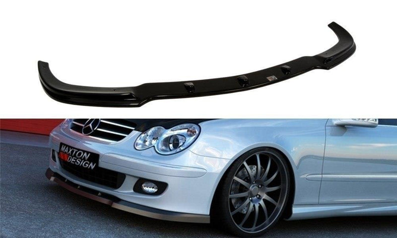 Maxton Design Front Diffuser Mercedes CLK W209 Post-Facelift for Standard Bumper