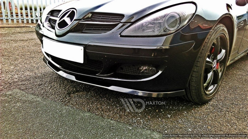 Maxton Design Front Diffuser for Mercedes SLK R171 Standard Bumper