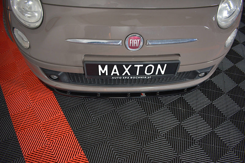 Maxton Design Front Diffuser V.1 Fiat 500 Hatchback Pre-Facelift