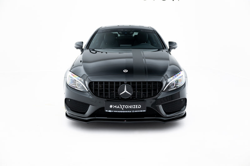 Maxton Design SPLITTER / FRONTANSATZ V.1 MERCEDES- BENZ C-CLASS W205 COUPE AMG-LINE