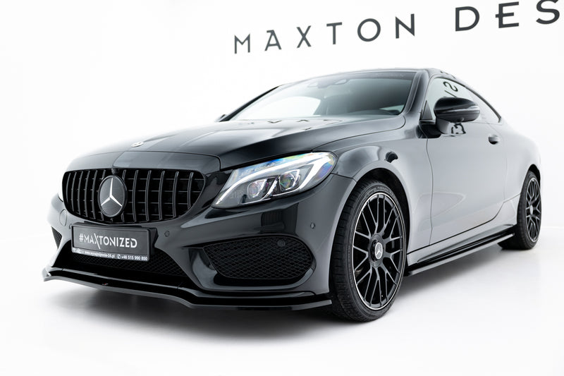 Maxton Design SPLITTER / FRONTANSATZ V.1 MERCEDES- BENZ C-CLASS W205 COUPE AMG-LINE
