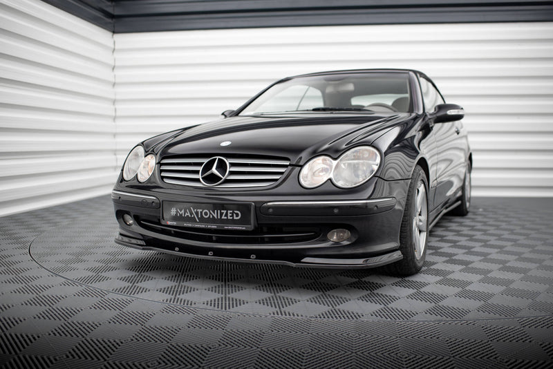 Maxton Design Front Diffuser V.1 Mercedes CLK W 209 for Standard Bumper