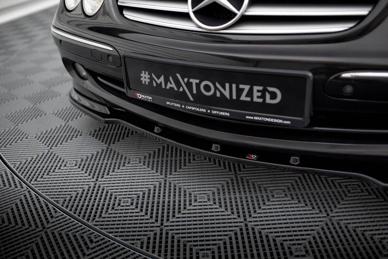 Maxton Design Front Diffuser V.1 Mercedes CLK W 209 for Standard Bumper