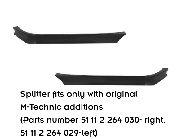 Maxton Design Front Diffuser V.2 BMW M3 / 3 M-Pack E36 Coupe