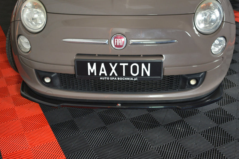 Maxton Design FRONT DIFFUSOR V.2 FIAT 500 HATCHBACK VOR FACELIFT