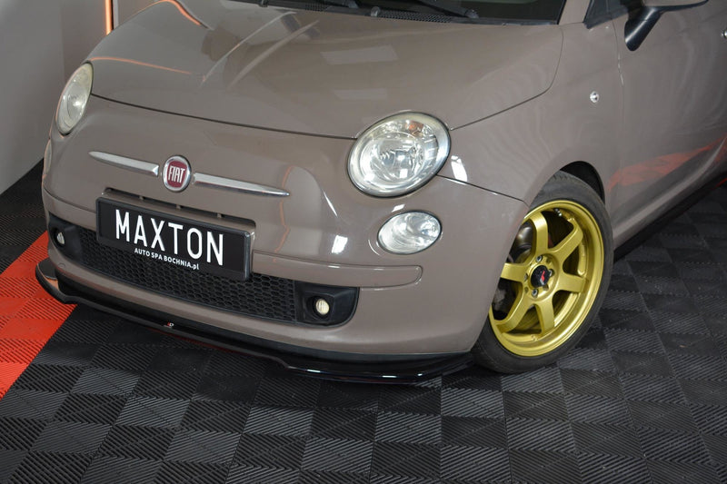 Maxton Design FRONT DIFFUSOR V.2 FIAT 500 HATCHBACK VOR FACELIFT
