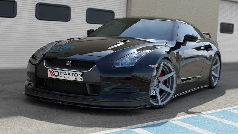 Maxton Design SPLITTER / FRONTANSATZ V.2 NISSAN GT-R VOR FACELIFT COUPE (R35-SERIES)