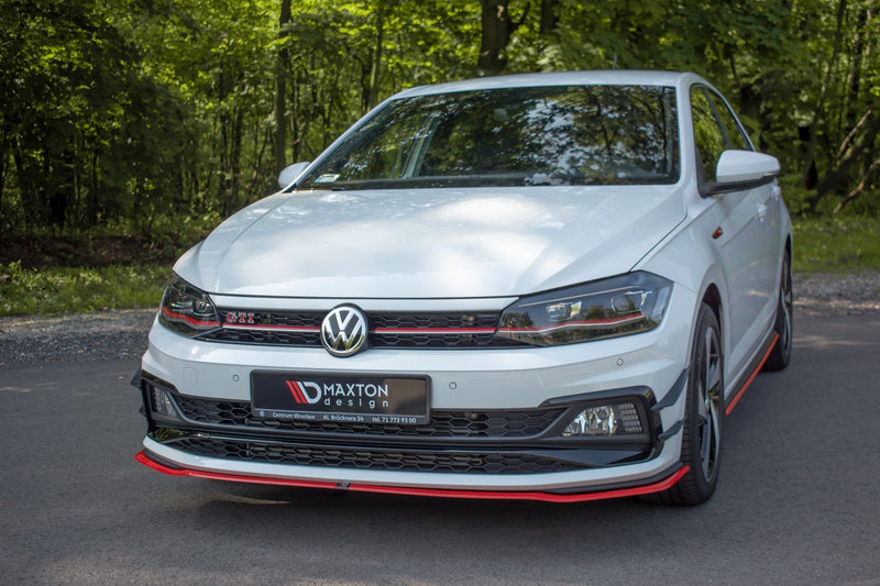Maxton Design SPLITTER / FRONTANSATZ V.2 Volkswagen Polo GTI / R-line Mk6