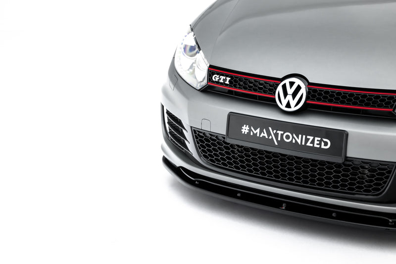 Maxton Design Front Diffuser Ver. 2 VW Golf VI (for Golf GTI 35th)